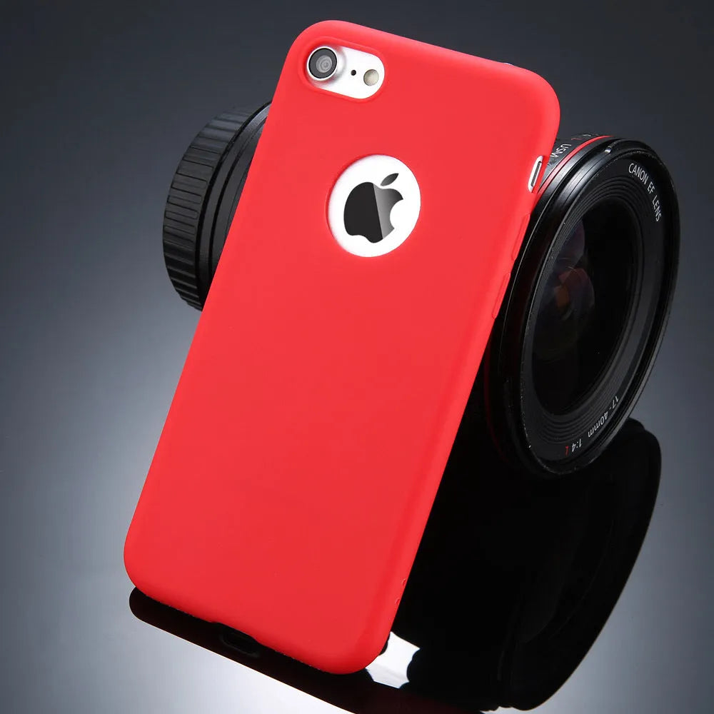 Soft silicone TPU candy colour iPhone back cover case in multiple colours