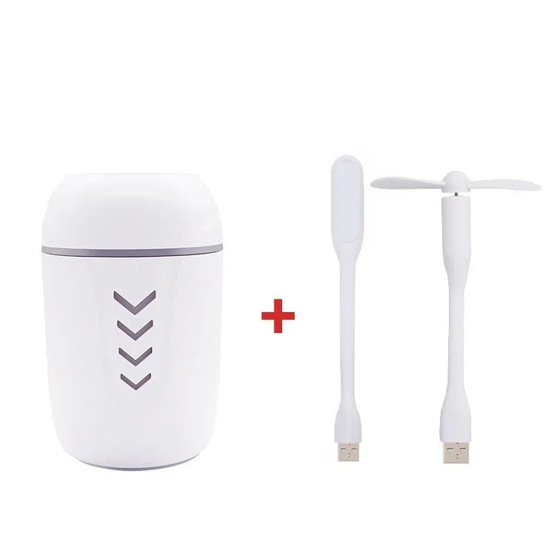 X3 portable car humidifier in columnar design with blue colour option showing mist outlet