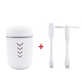 X3 portable car humidifier in columnar design with blue colour option showing mist outlet