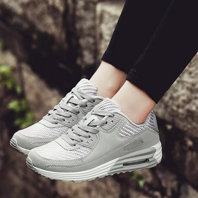 Women's casual shoes with 3.5cm low heel in beige orange, grey, and pink purple colour options