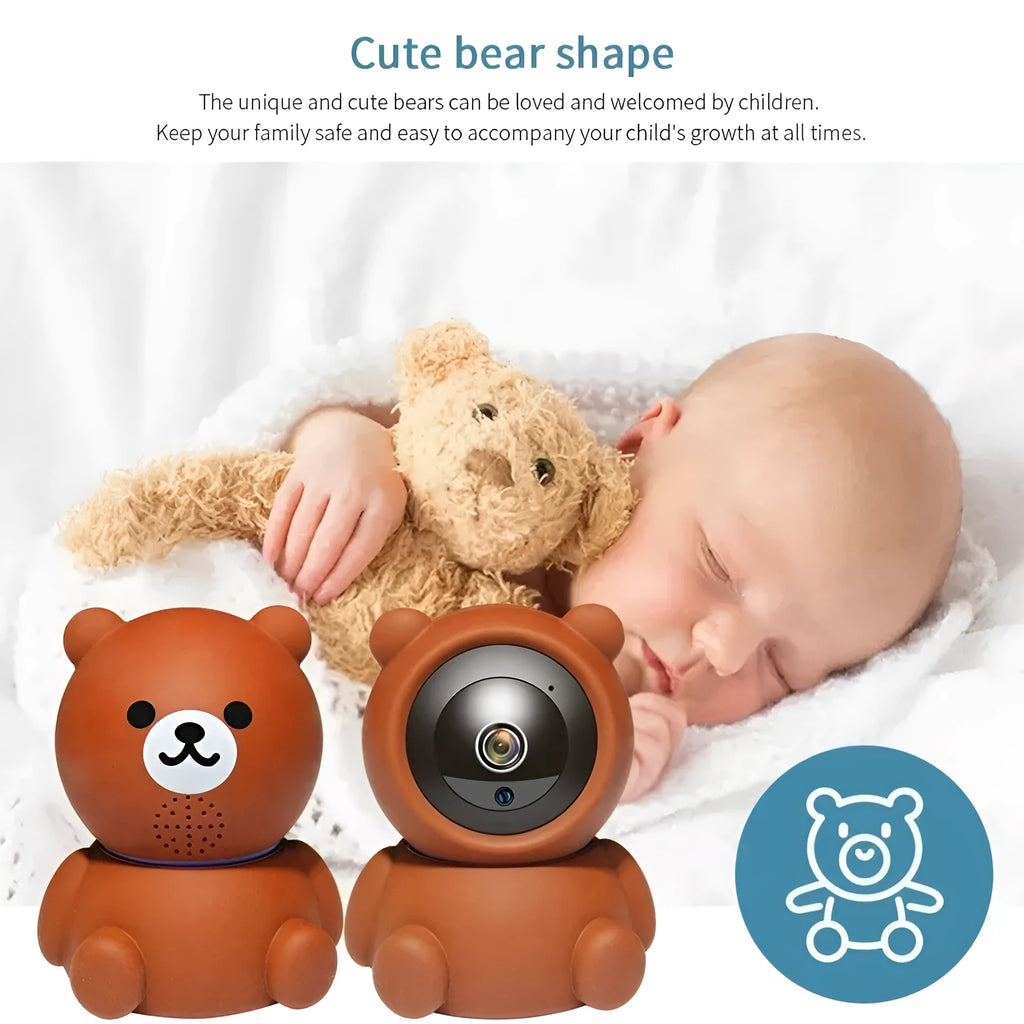 White or black wireless 1080P home security IP camera with infrared LEDs for night vision