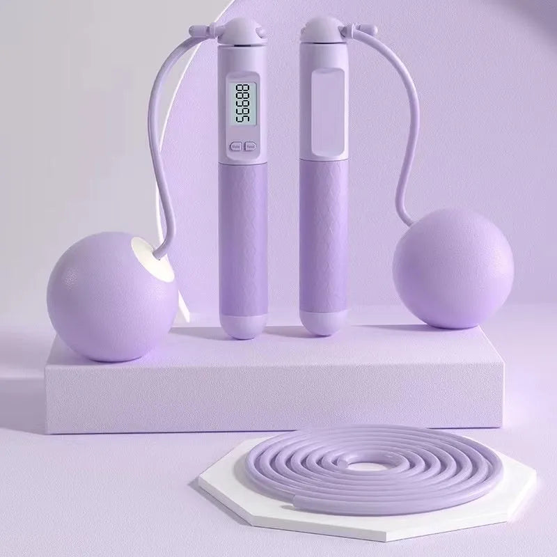 ABS fitness skipping rope with bearing mechanism in multiple colour and cord style options
