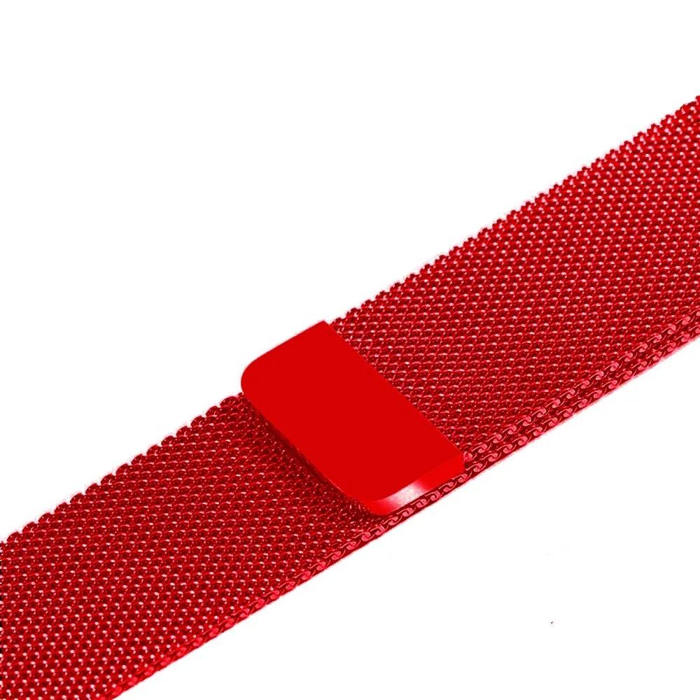 Stainless steel smartwatch strap for 38mm and 42mm watches in silver colour