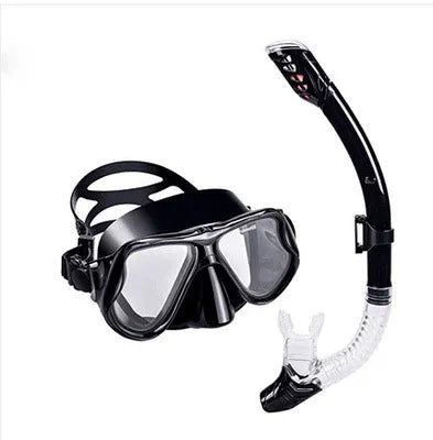 Diving mask with PC frame, anti-fog lens, silicone mouthpiece and adjustable strap in multiple colour options