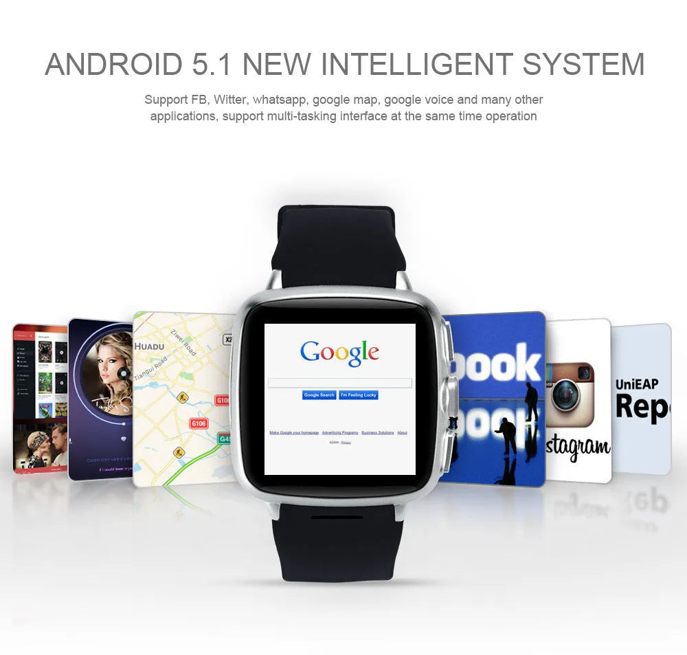 Z01 smart watch showing 1.54-inch screen on wrist in black or white colour
