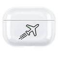 Polycarbonate solid colour protective back cover case for Apple AirPods Pro 3 wireless earphones.