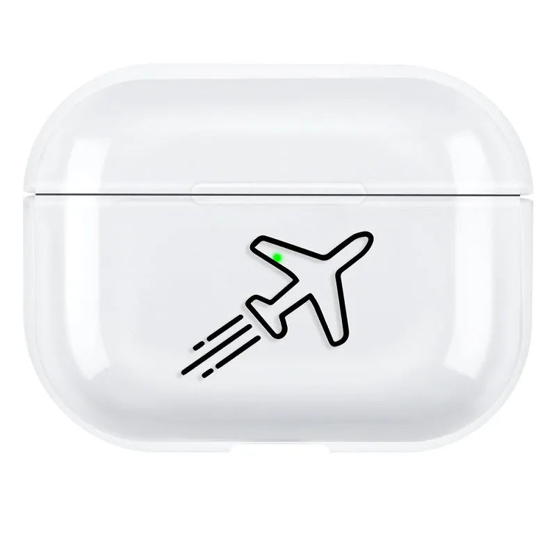 Polycarbonate solid colour protective back cover case for Apple AirPods Pro 3 wireless earphones.