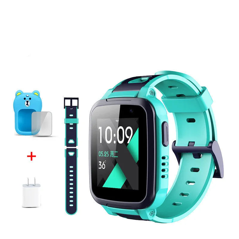 Blue 360 SE5 children's waterproof smartwatch with stainless steel band on a wrist