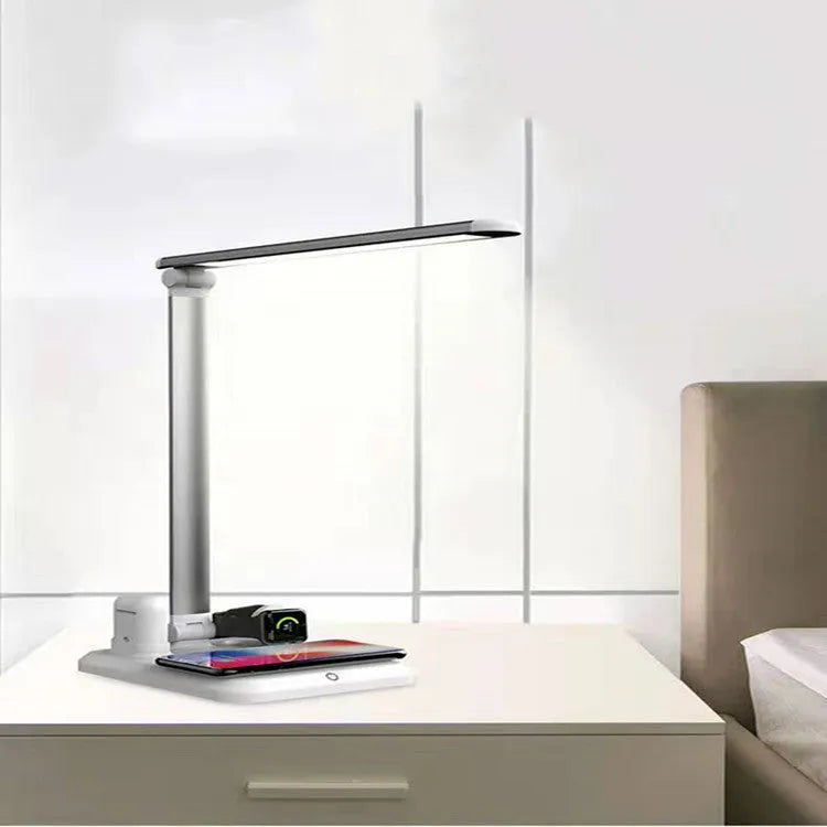 X-1 wireless charging LED desk lamp in black or white with TYPE-C interface