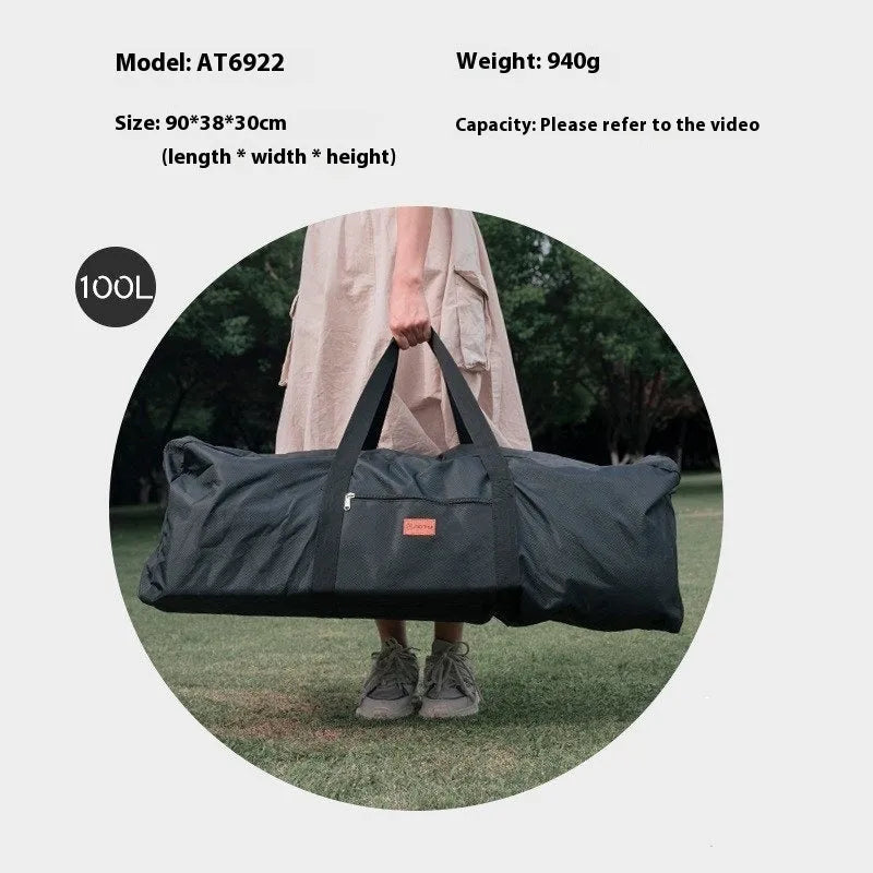 Outdoor camping furniture storage bag made from blue 1680D Oxford cloth with waterproof coating