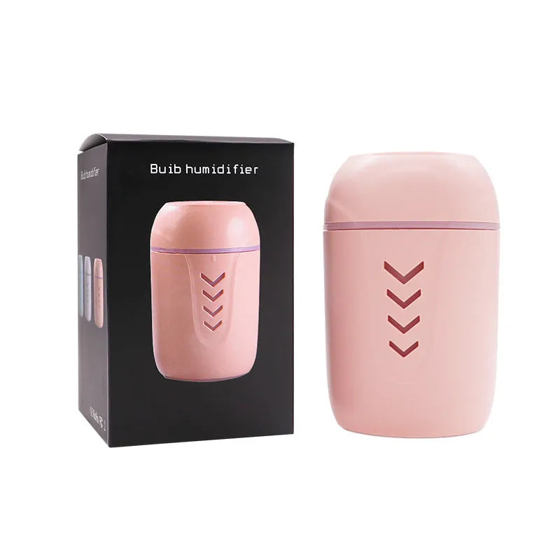 X3 portable car humidifier in columnar design with blue colour option showing mist outlet