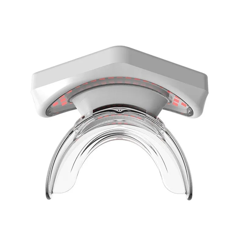 White plastic red light lip care instrument with 450mAh battery
