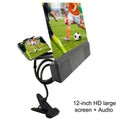 12-inch foldable mobile phone screen amplifier with flexible gooseneck and audio cable