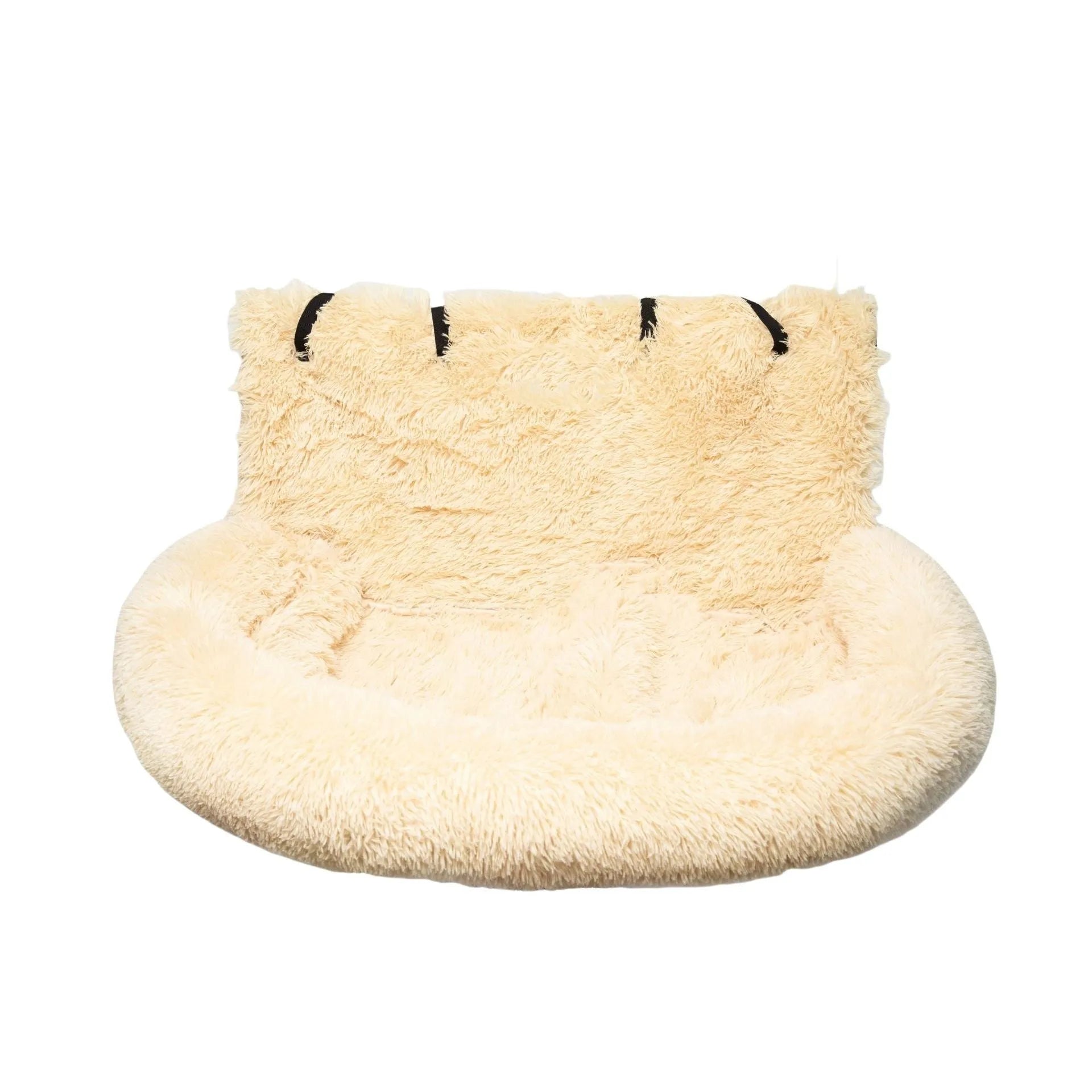 Winter thickened thermal vehicle-mounted pet mat in dark grey or beige colours for car seat protection