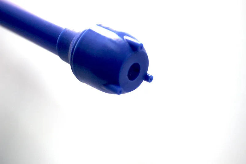 Blue manual siphon pump for fuel and liquid transfer