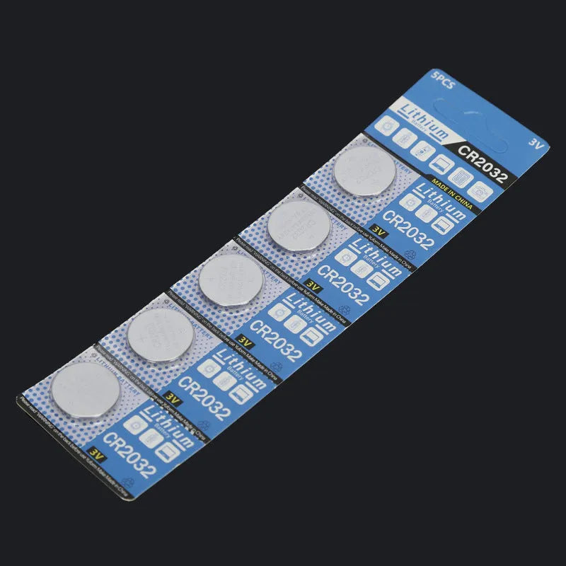 CR2032 lithium button battery pack for weight scales and remote controls