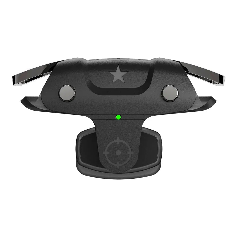 Black F5 Bluetooth mobile game controller showing 5cm length dimensions