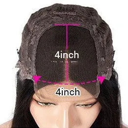 4x4 lace front human hair wig with double-layer lace mechanism in star fashion style