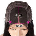 4x4 lace front human hair wig with double-layer lace mechanism in star fashion style