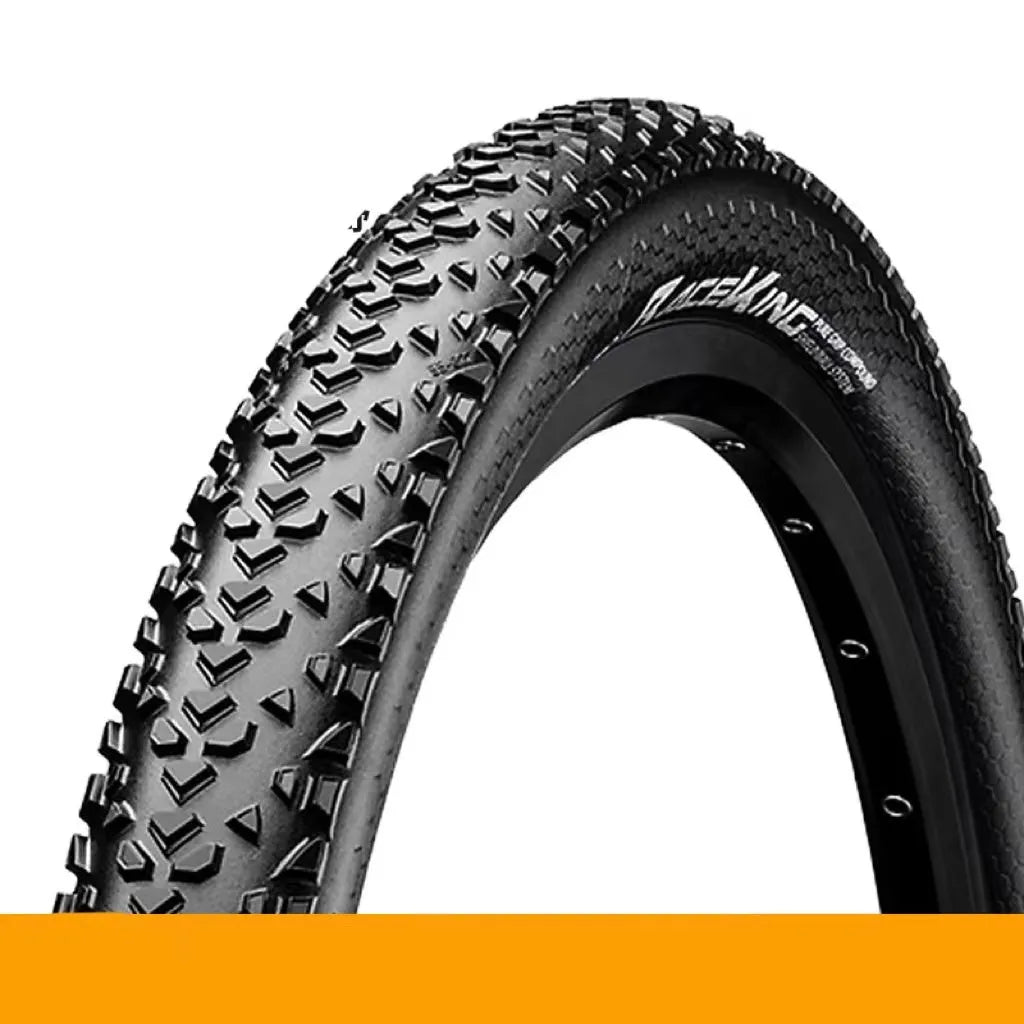 Mountain bike outer tyre showing yellow and white sidewall options for 26, 27.5, and 29-inch wheel sizes.