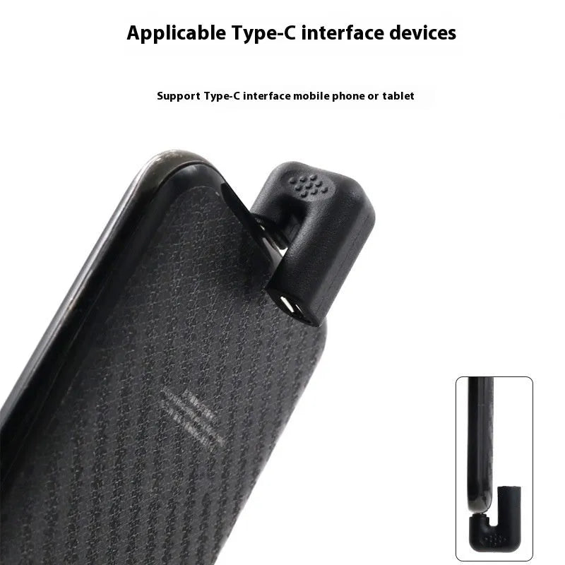 Set of four plastic USB male to female adapter extension cables with U-bend design on white background.