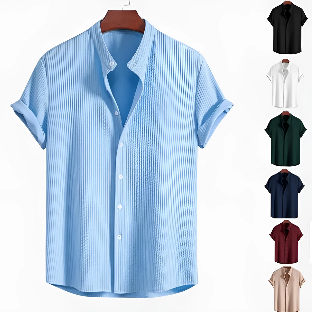 Mens loose short sleeve shirt in multiple colours with Asian sizing options