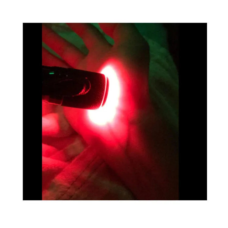 Black aluminium alloy smart vein locator with red LED lights for medical vein identification