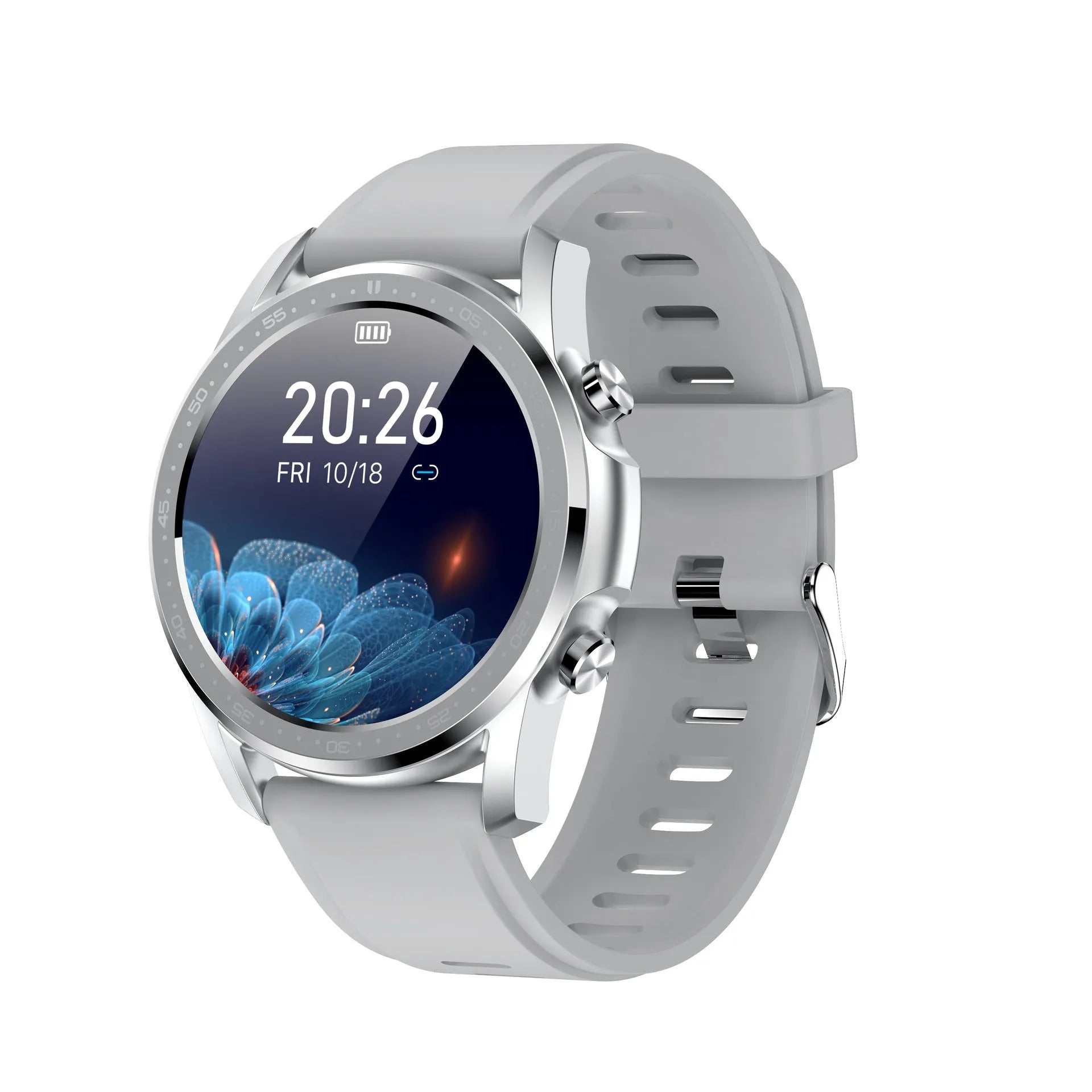 Youth2 Body Temperature Smart Bracelet in zinc alloy case with 1.3-inch touchscreen.