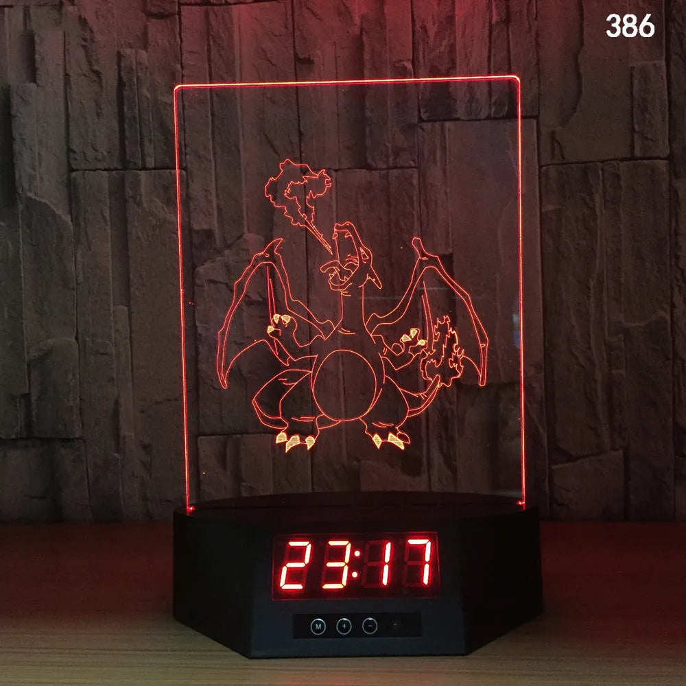 3D dolphin design LED night light with wireless charging surface and remote control
