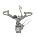 Portable gas camping stove with one-piece furnace design for outdoor use