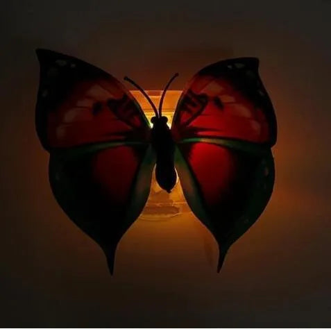 Butterfly LED night light 12 pack with colour-changing modes and suction pad