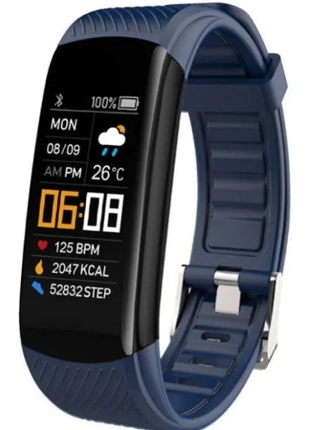 C5S model smart fitness bracelet with colour screen on a flexible TPU wrist strap