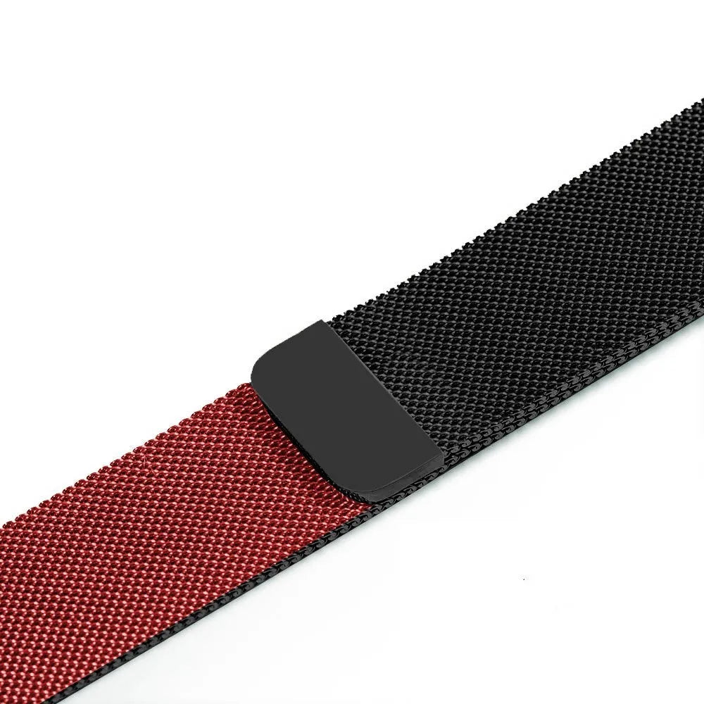 Stainless steel smartwatch strap for 38mm and 42mm watches in silver colour