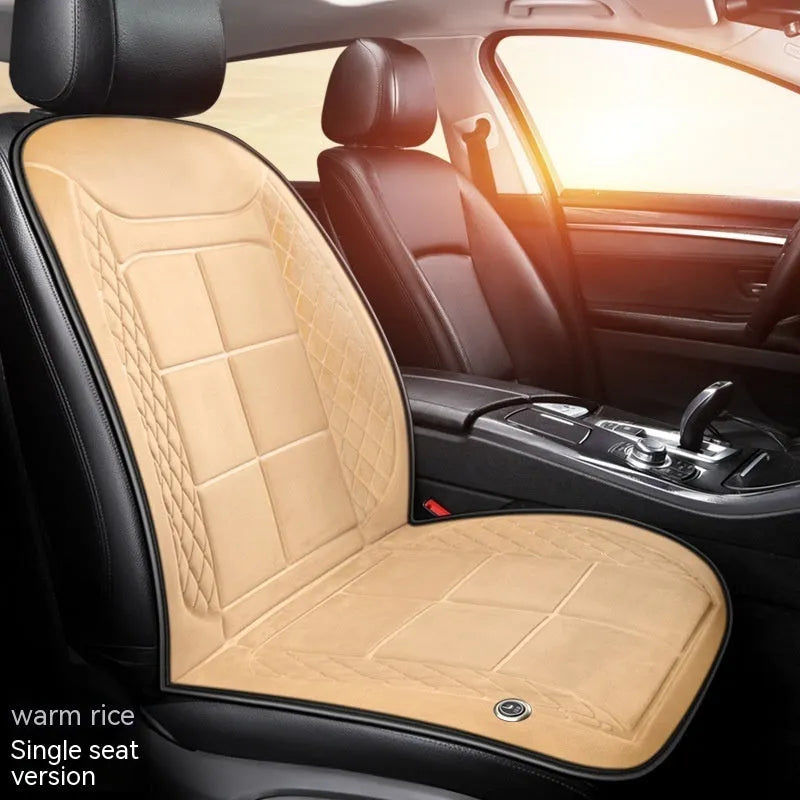 Car heated cushion with automatic heating function for winter use in vehicle