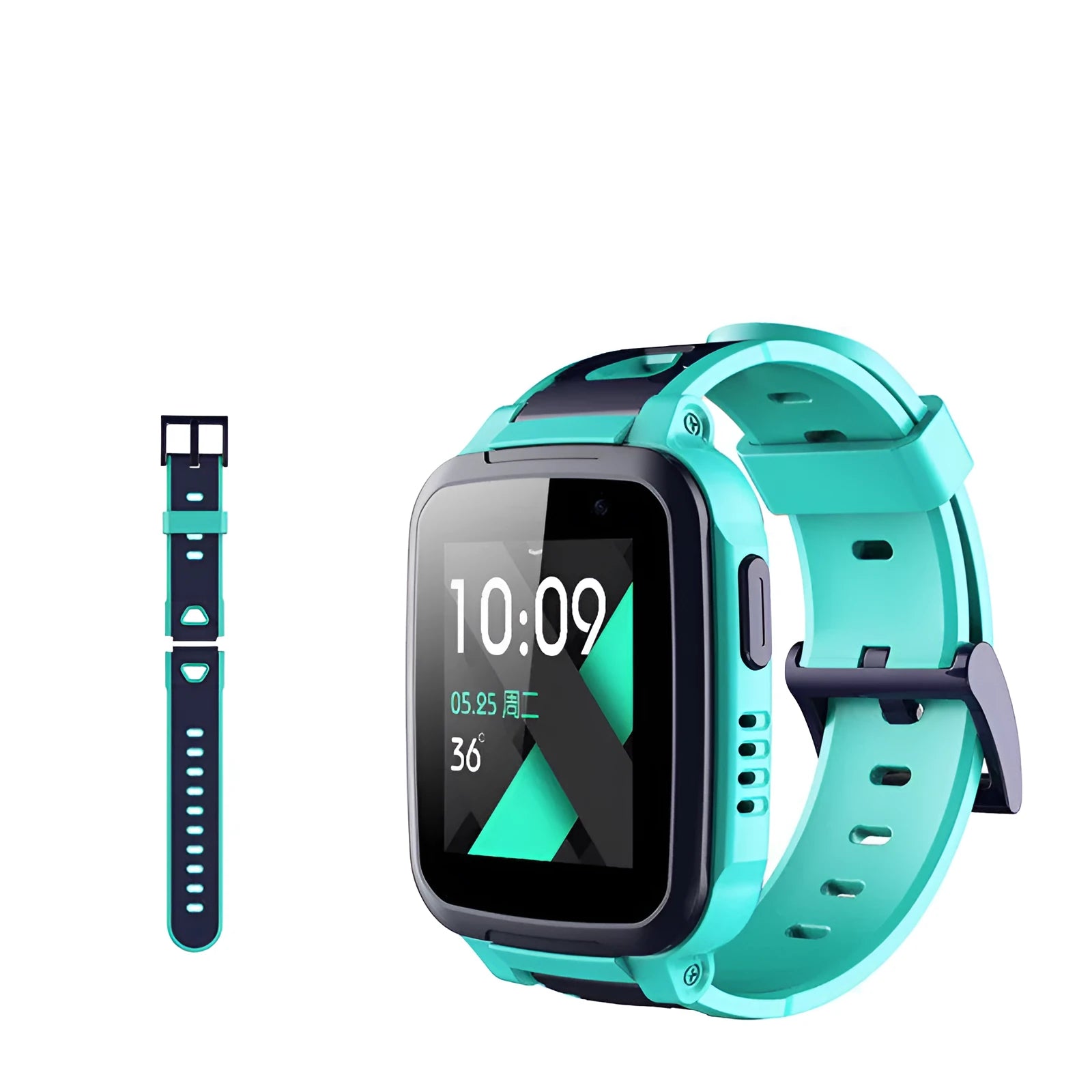 Blue 360 SE5 children's waterproof smartwatch with stainless steel band on a wrist