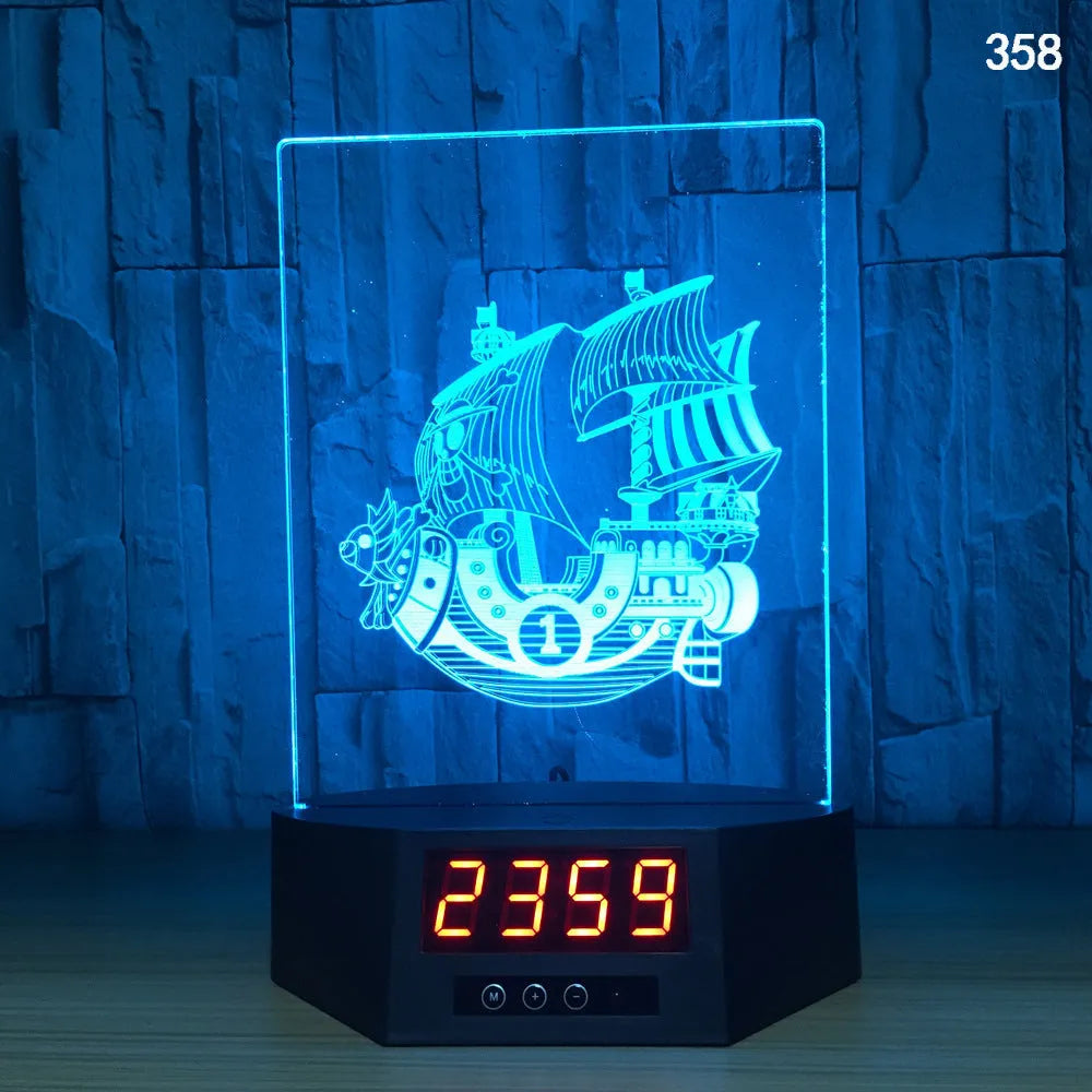 3D dolphin design LED night light with wireless charging surface and remote control
