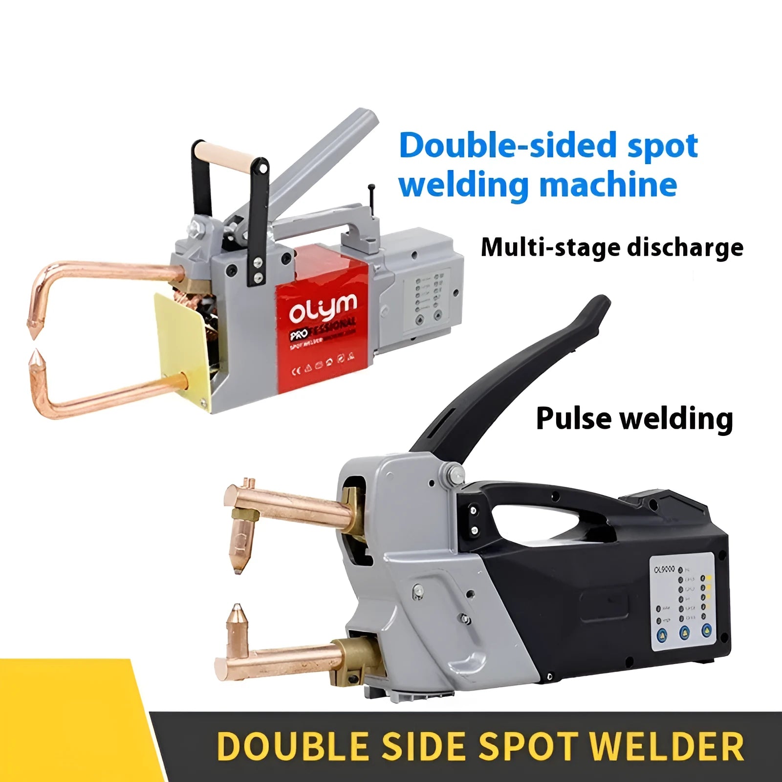 OL8000 manual double-sided spot welder butt welding machine with welding heads