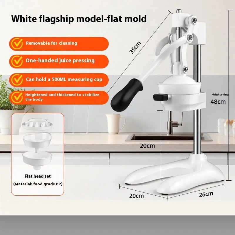 480mm manual stainless steel and plastic orange juicer with hand press lever
