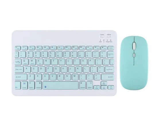 Pink and white Bluetooth wireless keyboard for girls with optional matching mouse