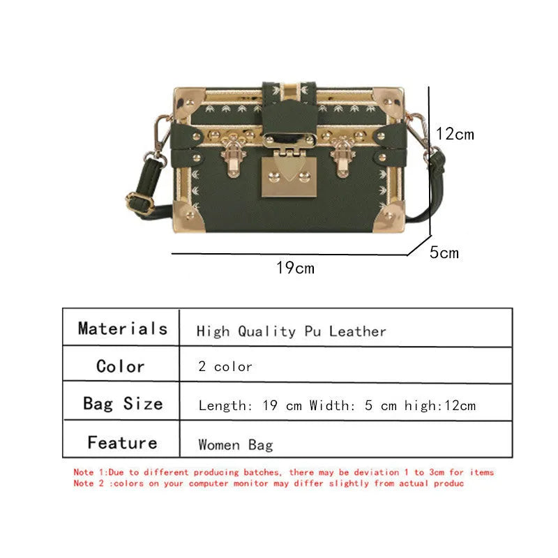 Women's black PU leather shoulder bag with flap closure and decorative rivets