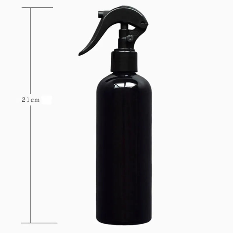 Black succulent garden tools set with tweezers, shovel, scissors, watering bottle and 75cm cushion mat