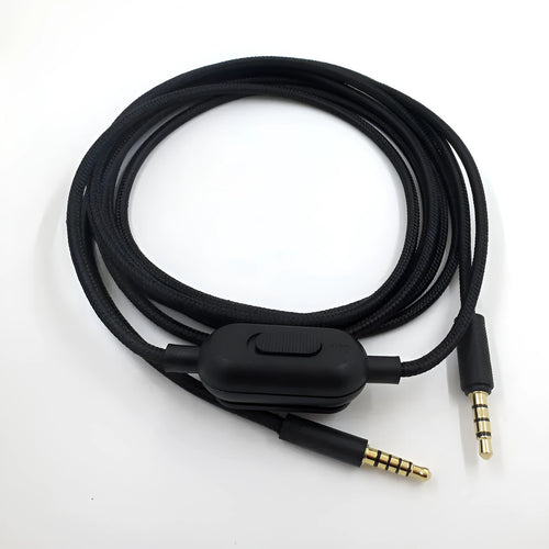 Black universal audio cable with bare copper core for digital device connections