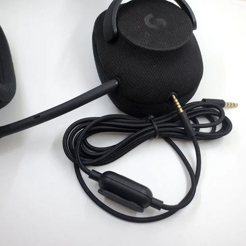 Black universal audio cable with bare copper core for digital device connections