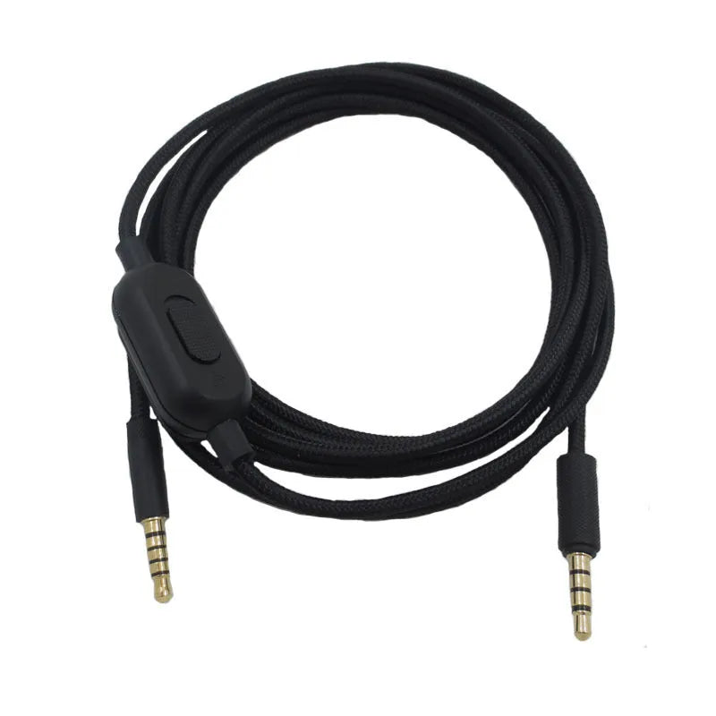 Black universal audio cable with bare copper core for digital device connections