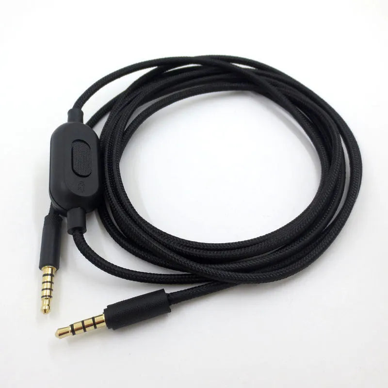 Black universal audio cable with bare copper core for digital device connections