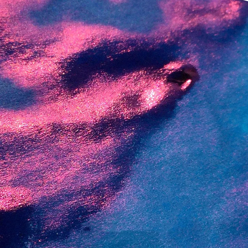 Bottle of gradient ink with gold powder particles for fountain pens and dip pens in Red Tide or Truffle colour.