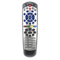 Black flat universal remote control for DISH Network satellite TV box code 20.1.