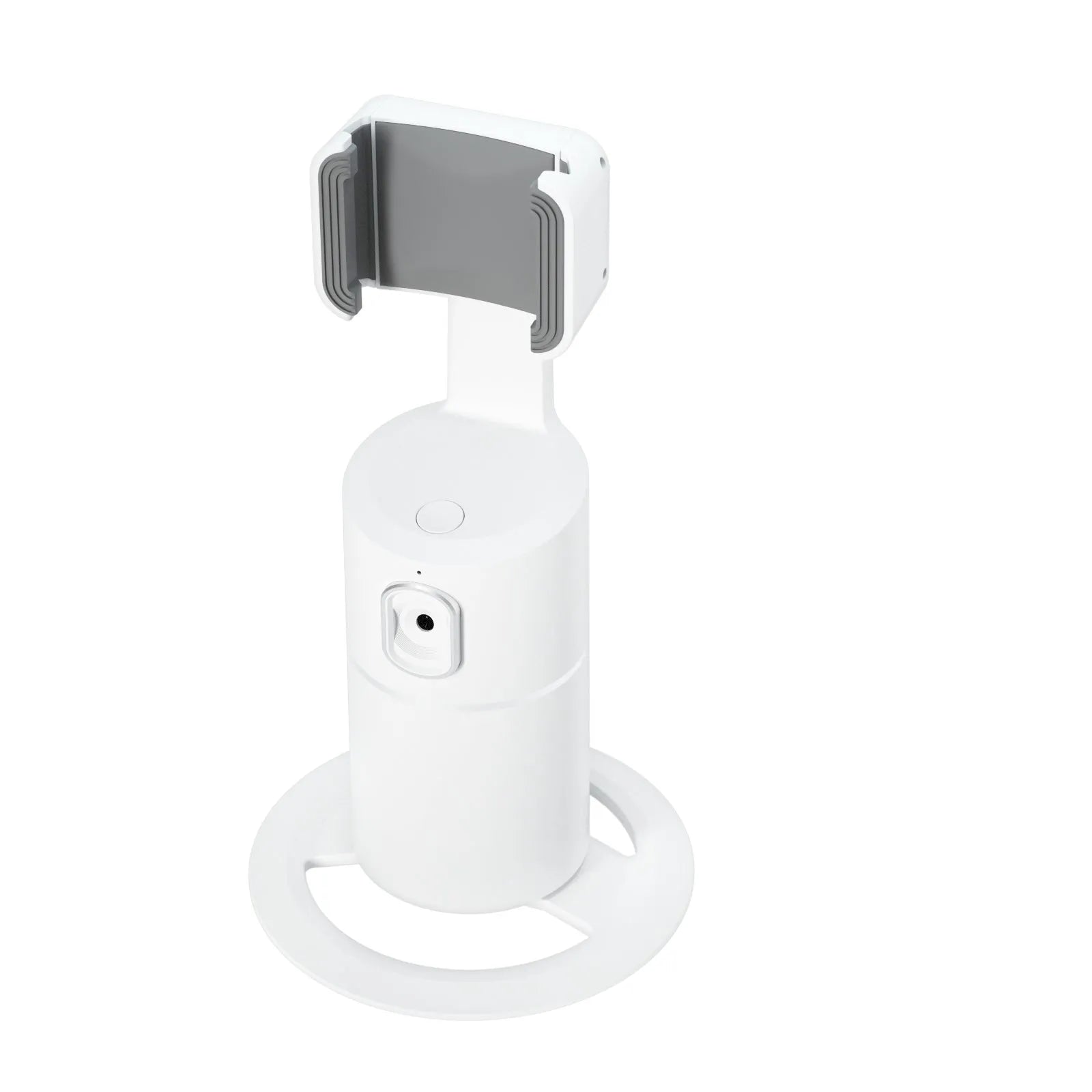 Smartphone tracking stabilizer gimbal with 360-degree rotation and clip installation