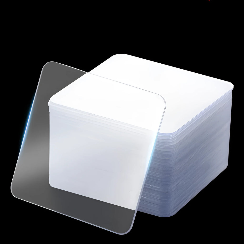 Transparent nano double-sided adhesive stickers 6cm x 6cm 10 pieces set