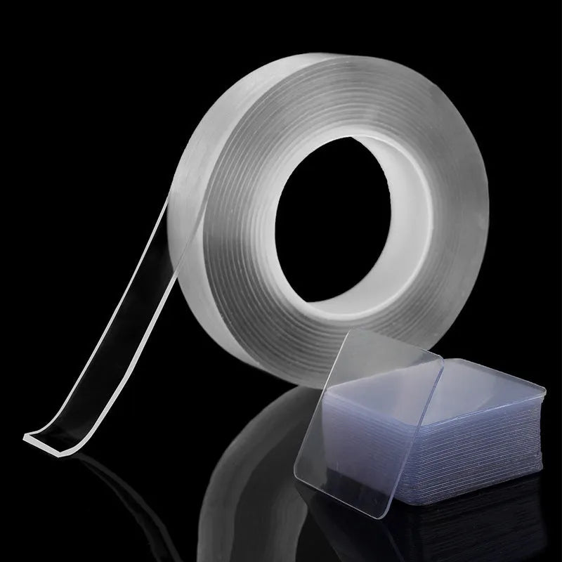 Transparent nano double-sided adhesive stickers 6cm x 6cm 10 pieces set